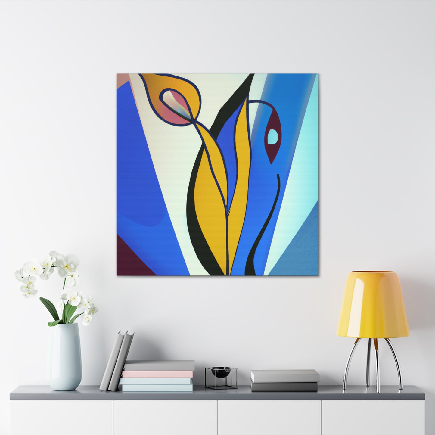 "Tulips in Art Deco." - Canvas