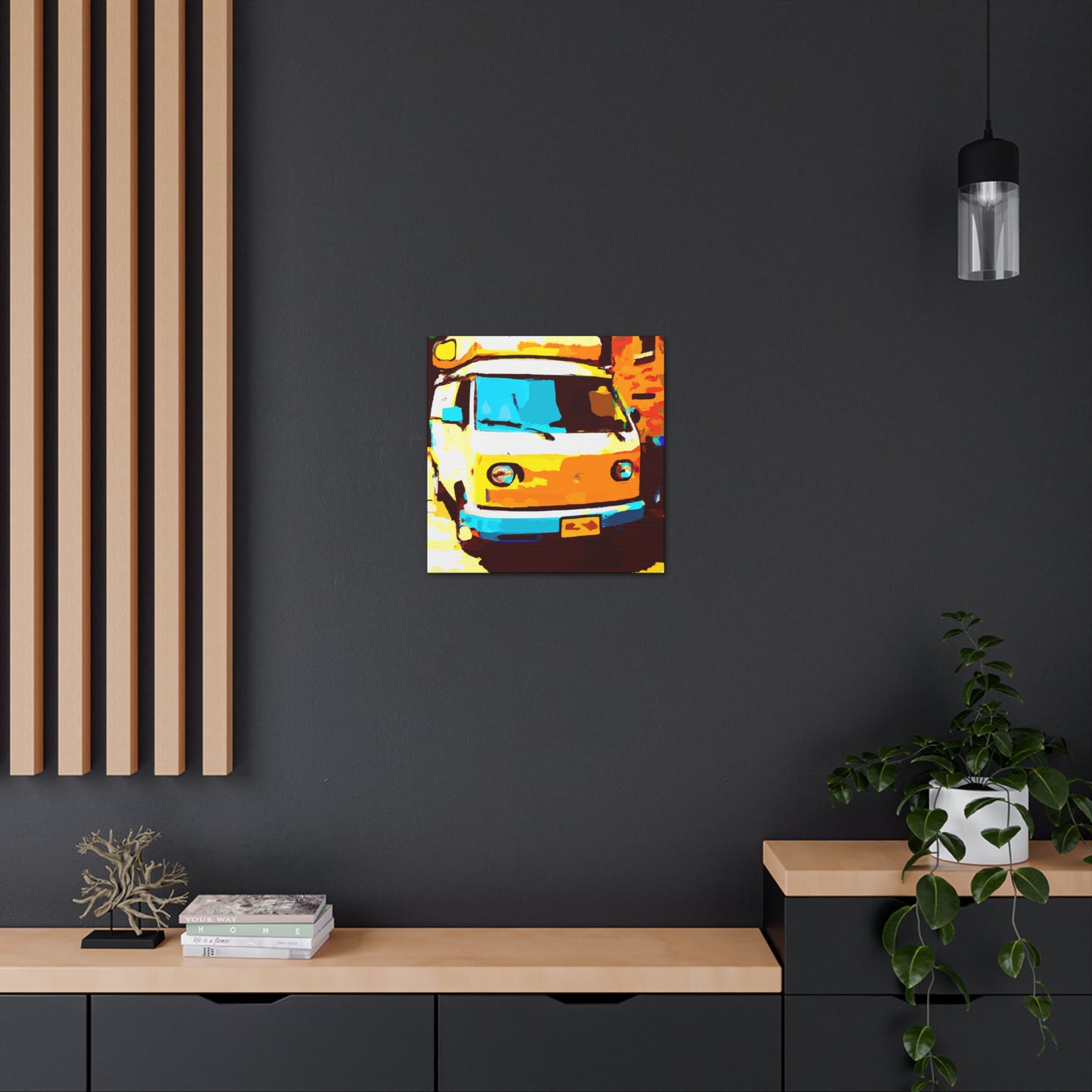 "Vintage Camper Van Bliss" - Canvas