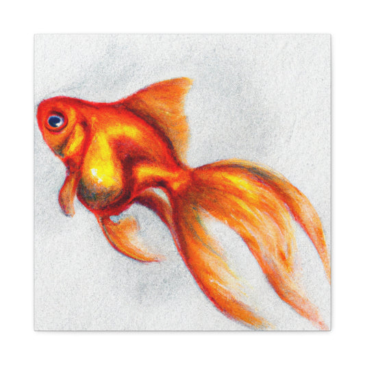 Goldfish in Blue Haze - Canvas