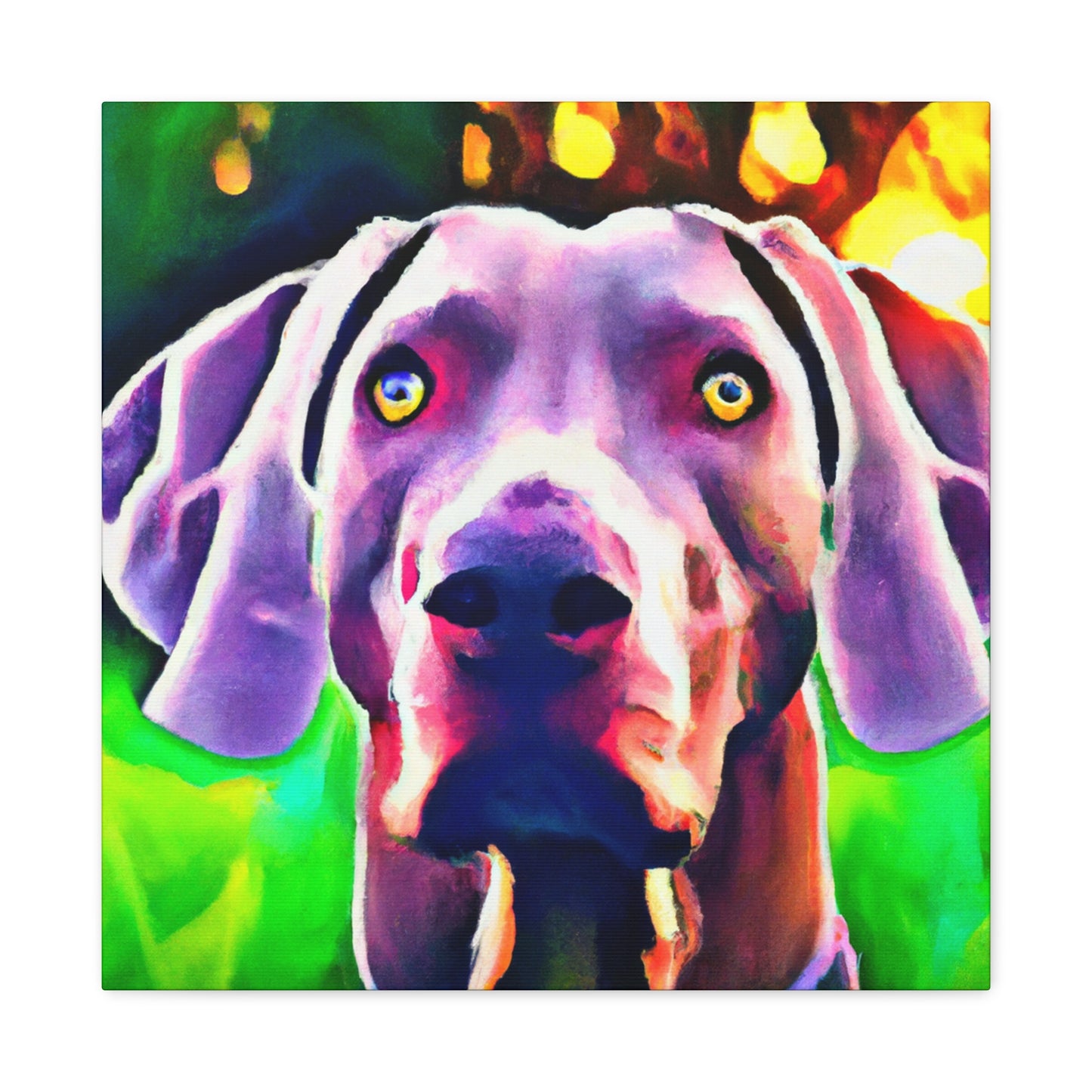 Weimaraner Wonderland - Canvas