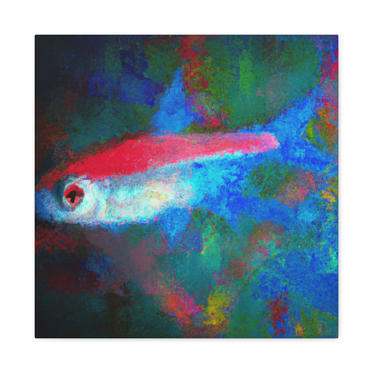 "Neon Tetra Impressionism" - Canvas