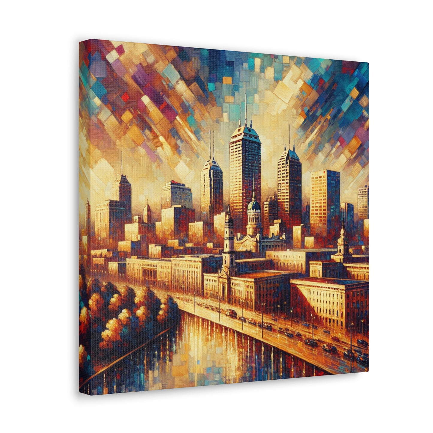 "Serene Hymn of Indianapolis" - Canvas