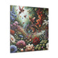 Whimsical Blooms and Sprites - Canvas