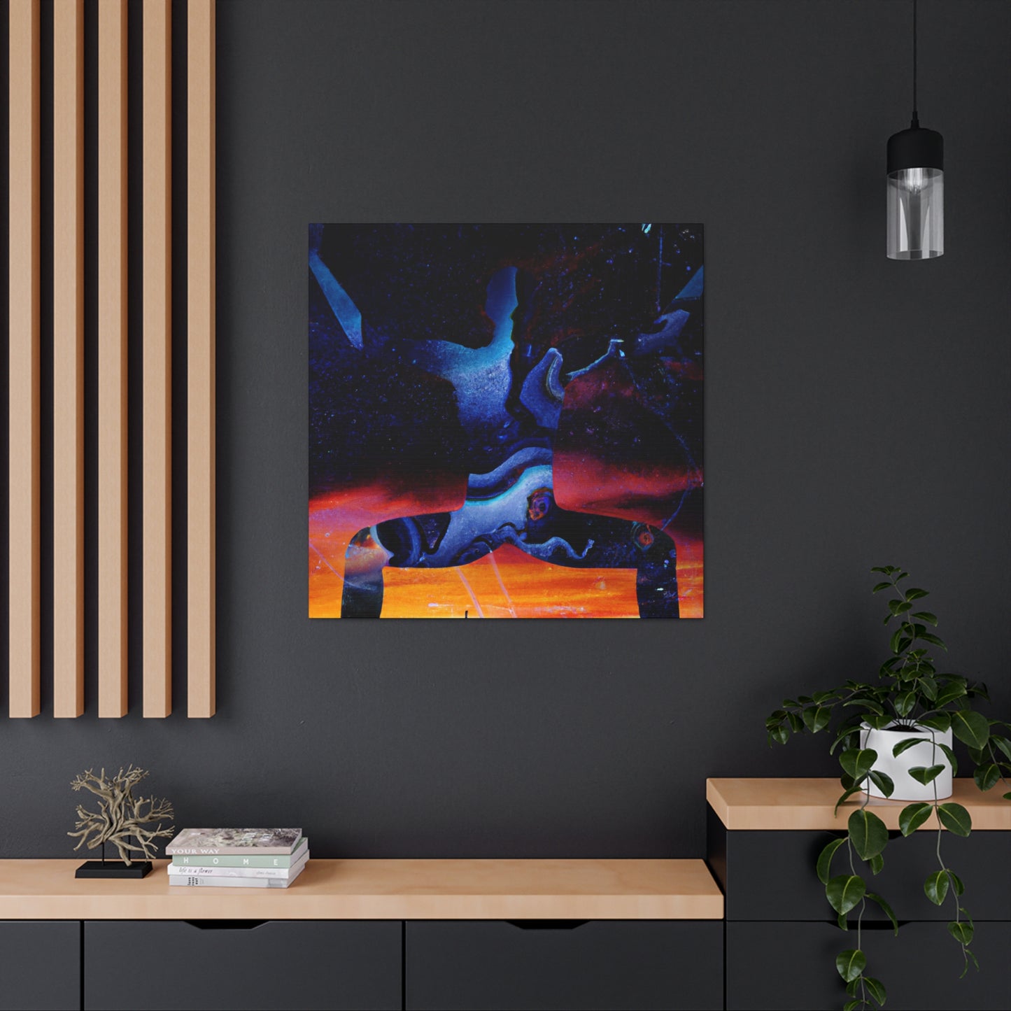 "Yoga Above the Cosmos" - Canvas