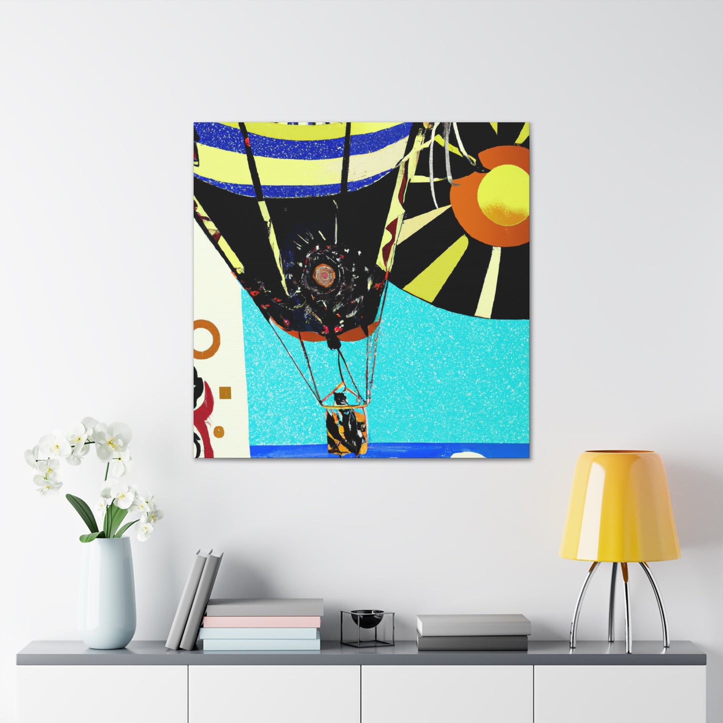 Parasailing Under Moonlight - Canvas