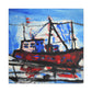 "Fishing Boat Encountering Storm" - Canvas