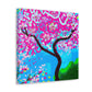 "Cherry Blossom Oasis" - Canvas