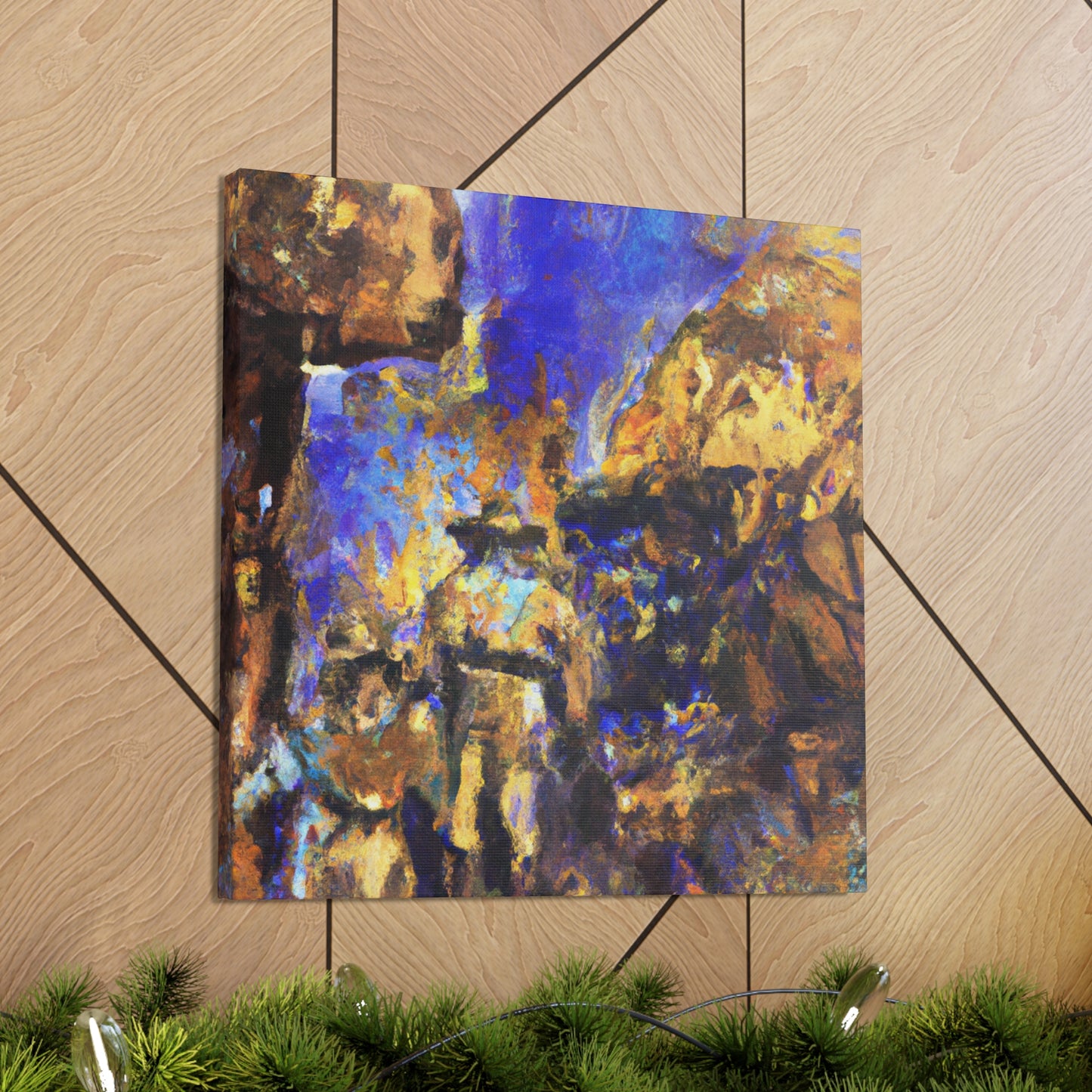 "Golden Minescape Impression" - Canvas