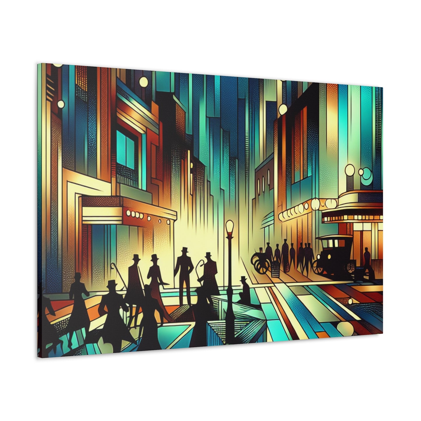 Whimsical City Melodies - Canvas