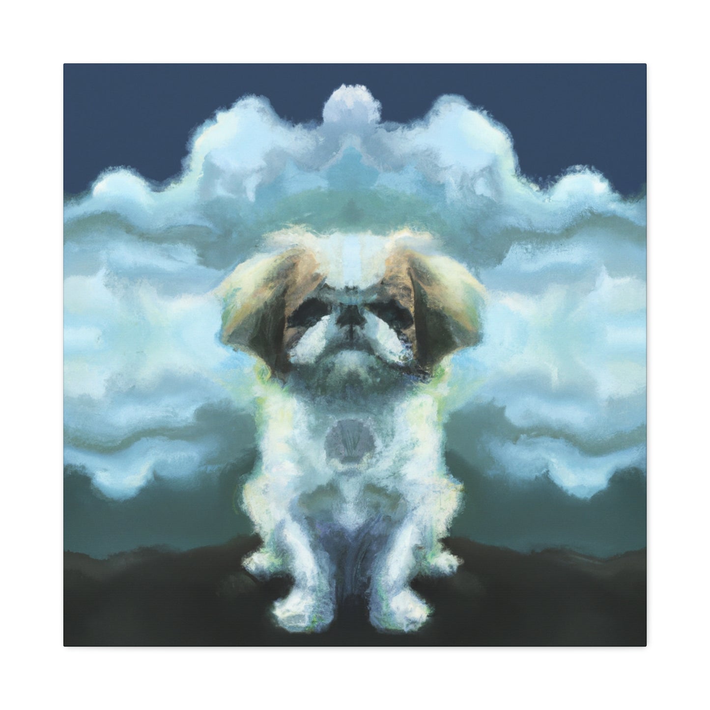 "Pekingese in Wonderland" - Canvas