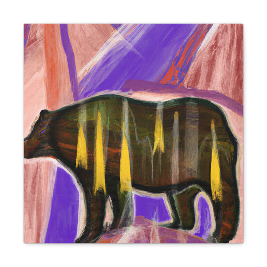 "Brown Bear and Glamour" - Canvas