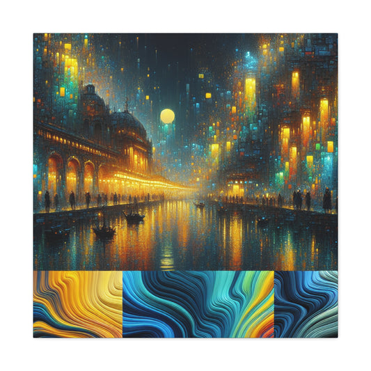 Vibrant Urban Extravaganza - Canvas