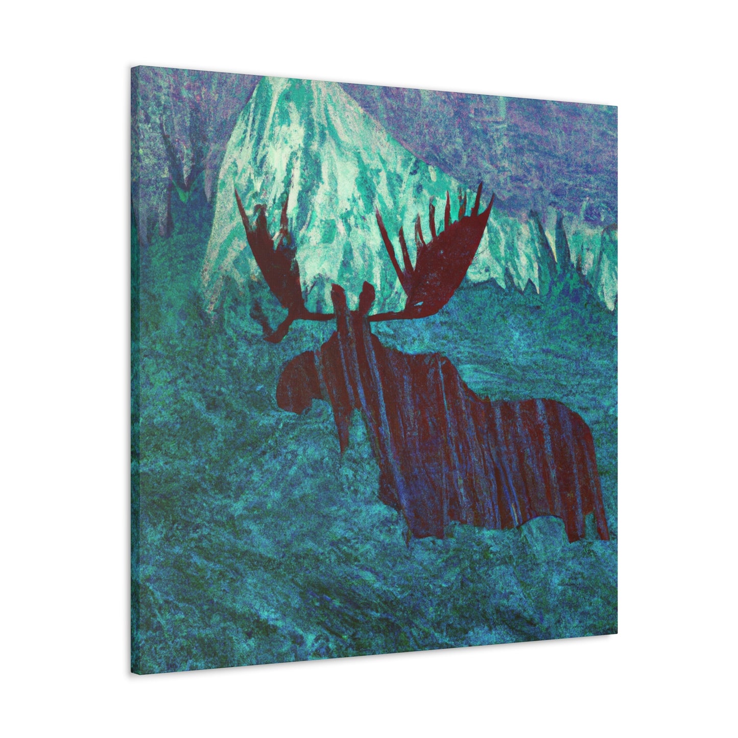 Moose in the Mist - Canvas