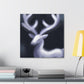 Reindeer Dusk Reflection - Canvas