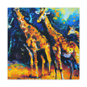 Giraffe in Impressionism - Canvas