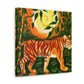 Tiger in Art Nouveau - Canvas