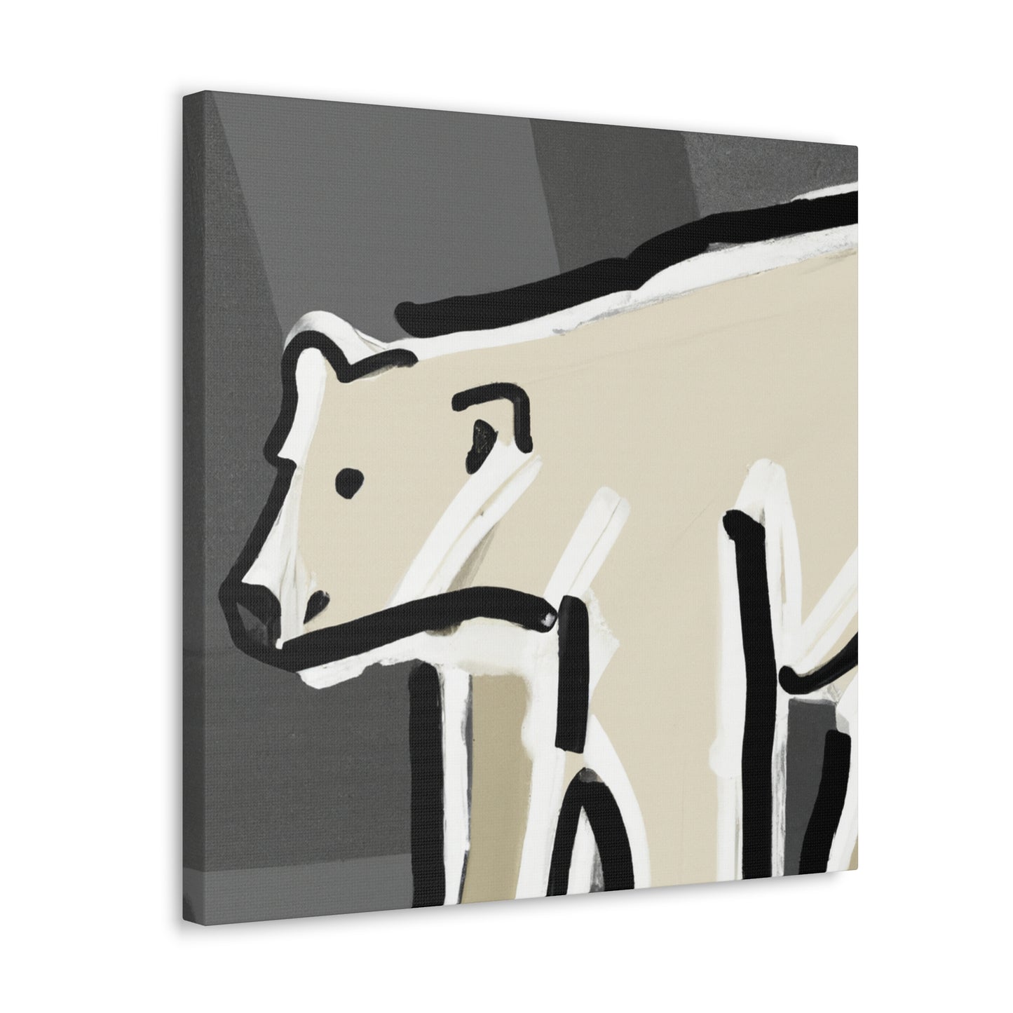 Polar Bear Reflection visual - Canvas