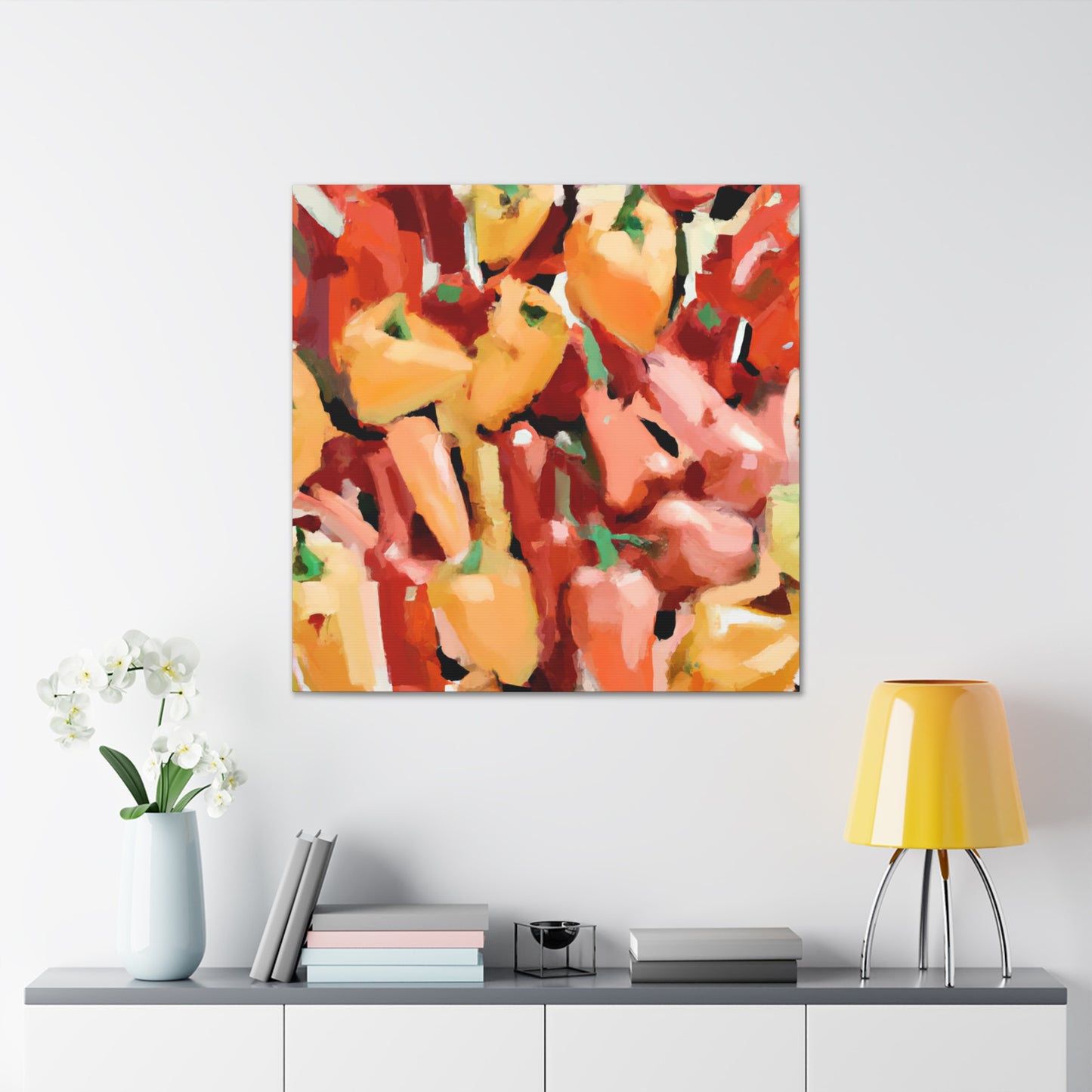 Peppers in Abstraction - Canvas