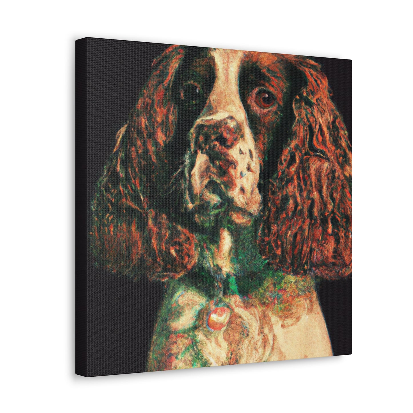 English Springer Spaniel-portrait - Canvas