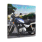 "Motorcycle: Hyperreal Vision" - Canvas