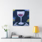 "Wine Glass Reflection" - Canvas