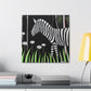 "Zebra in Deco Style" - Canvas