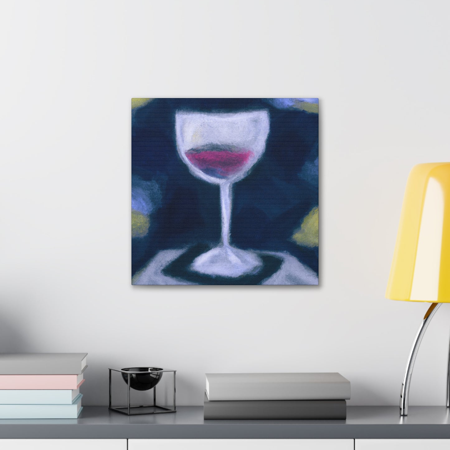 "Wine Glass Reflection" - Canvas