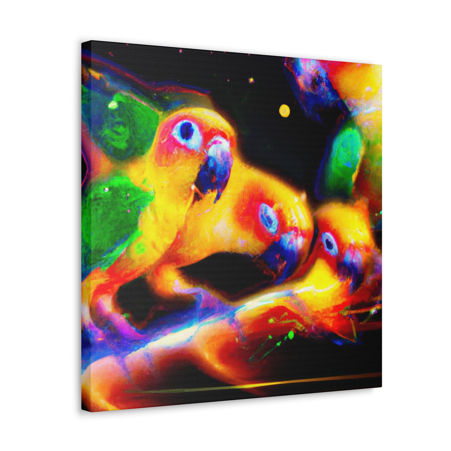 Colorful Conure Concert - Canvas