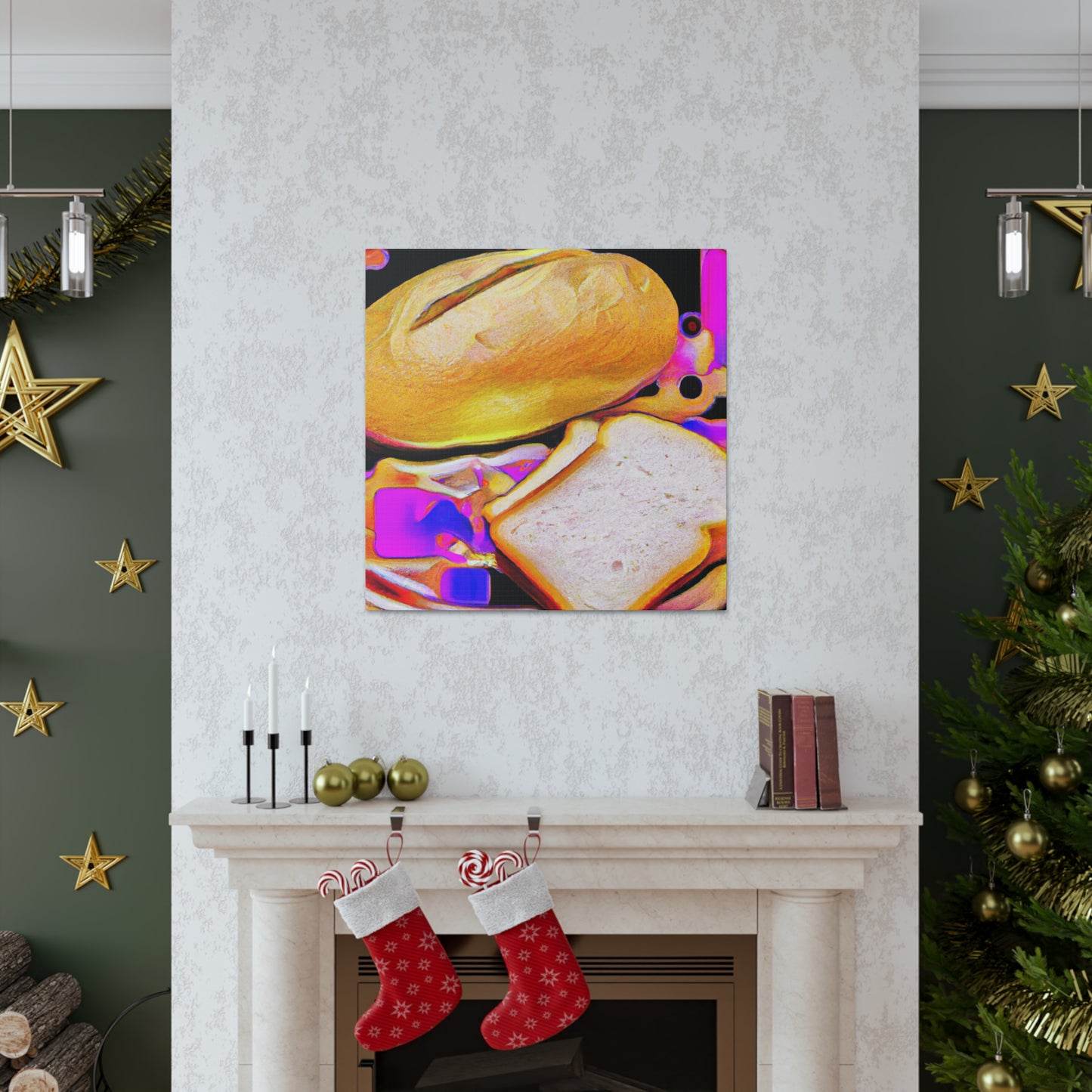 Bread amid Fauvism - Canvas