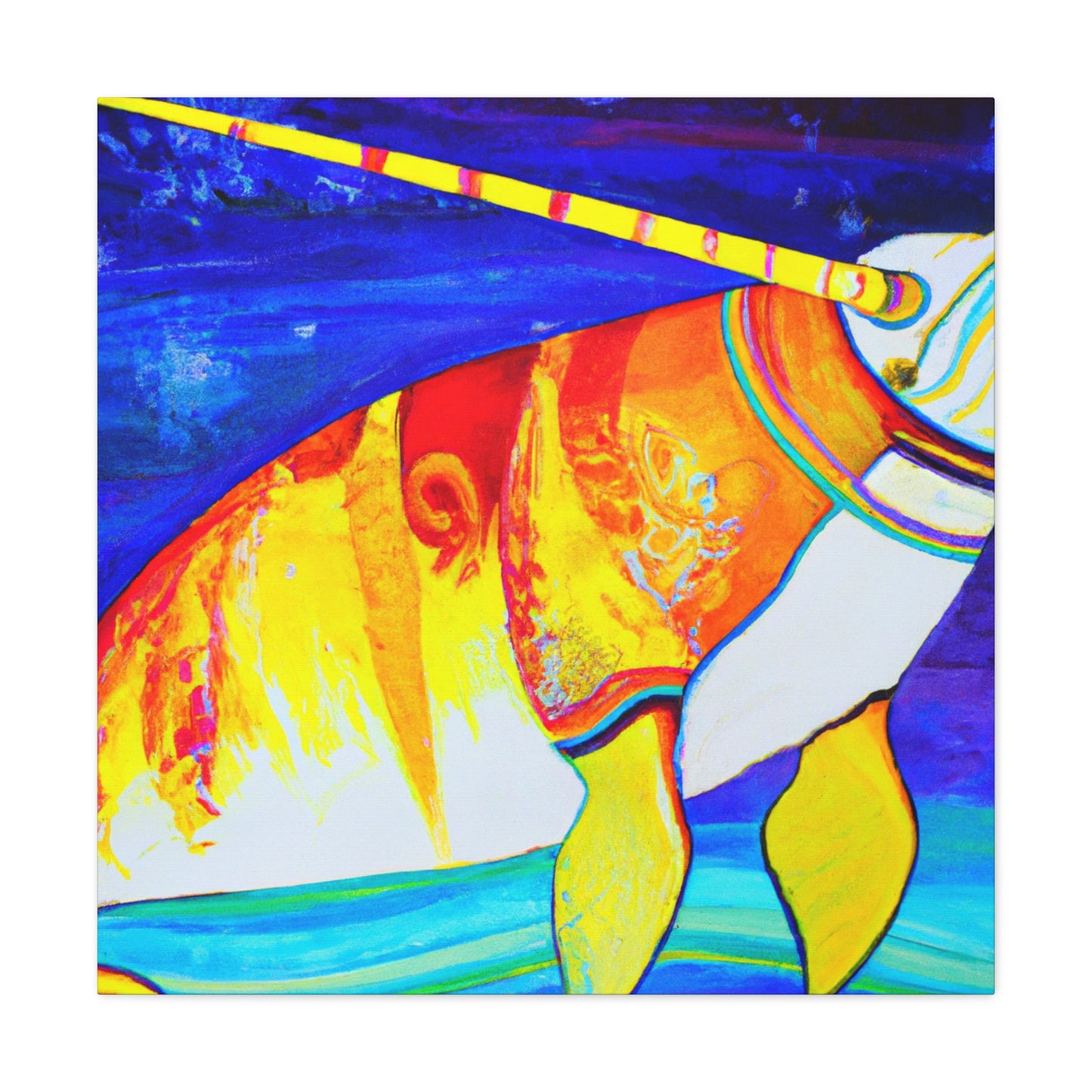 "Narwhal: Deco Dream" - Canvas