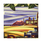 "Countryside in Art Deco" - Canvas