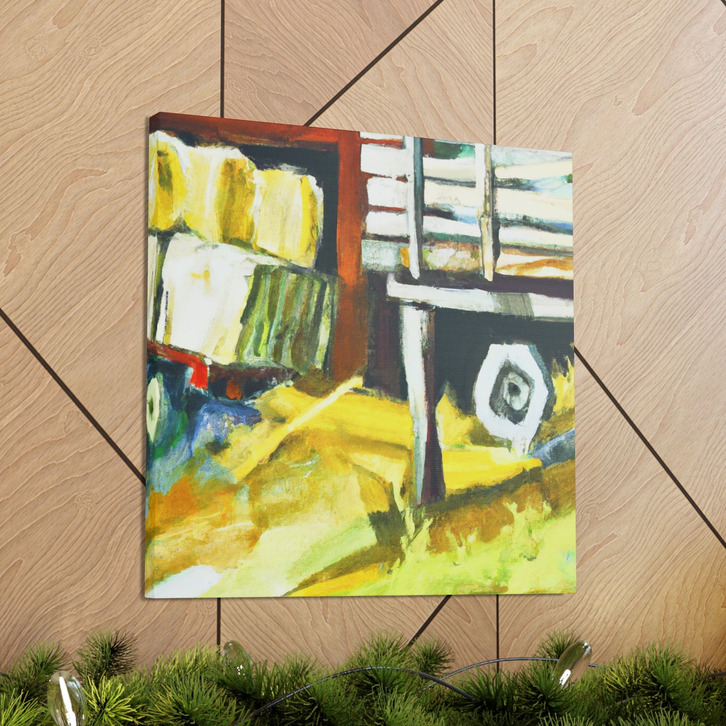 "Hay Wagon Staccato" - Canvas