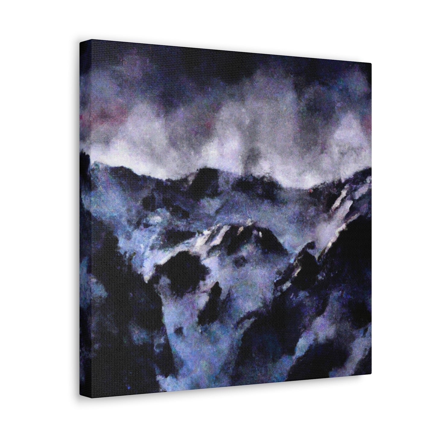 Snowy Mountain Vista - Canvas