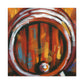 "Whisky Barrel Reflection" - Canvas