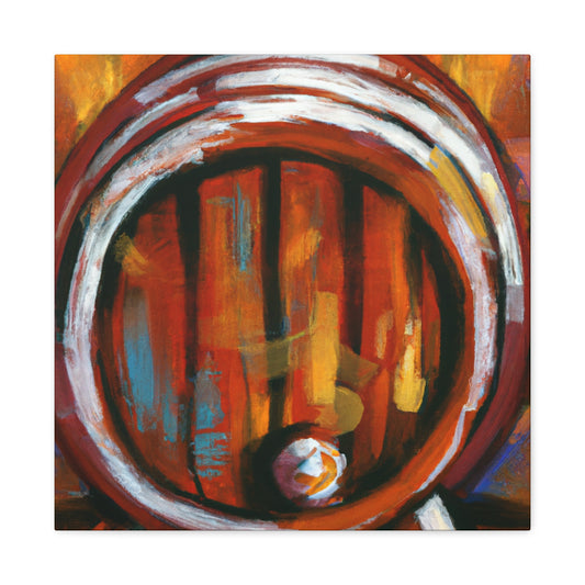 "Whisky Barrel Reflection" - Canvas