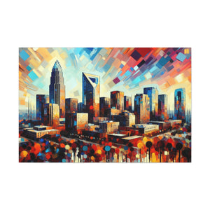 "Metropolitan Vibrance Charlotte Nights" - Canvas