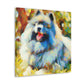 "Keeshond in Impressionism" - Canvas