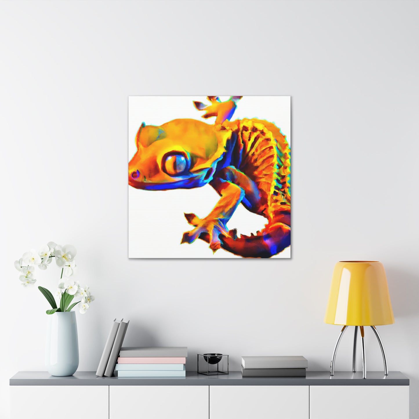 Crested Gecko Reflection - Canvas