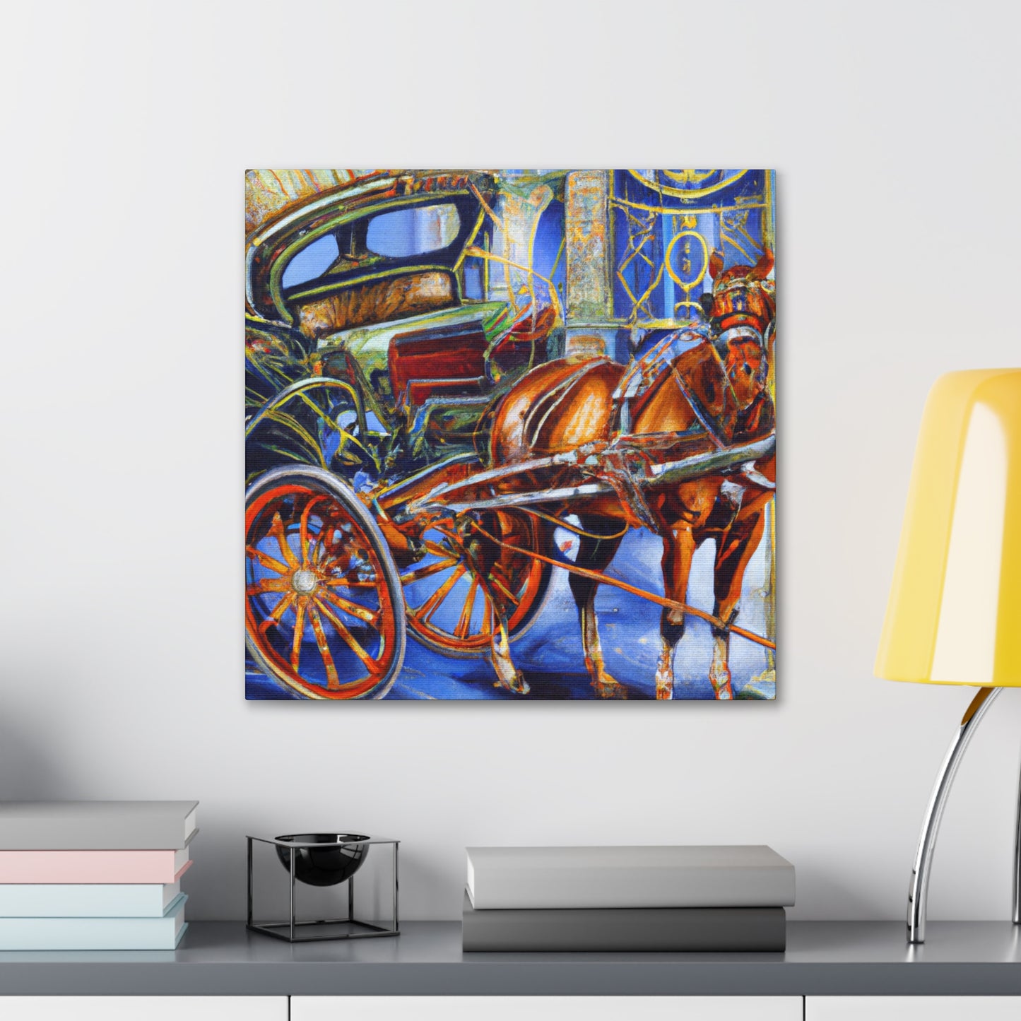 "Horse and Carriage Dream" - Canvas