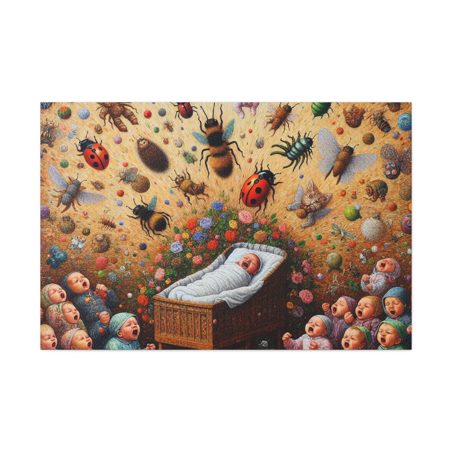 Whimsical Garden Harmony - Canvas