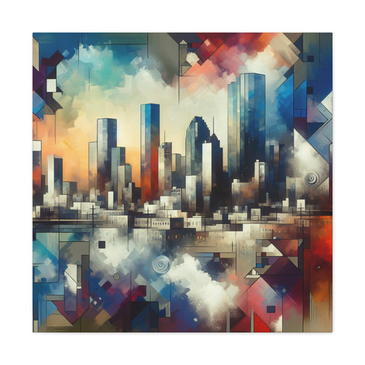 Urban Symphony: Houston Hues - Canvas