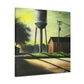 "Water Tower Expressionism" - Canvas