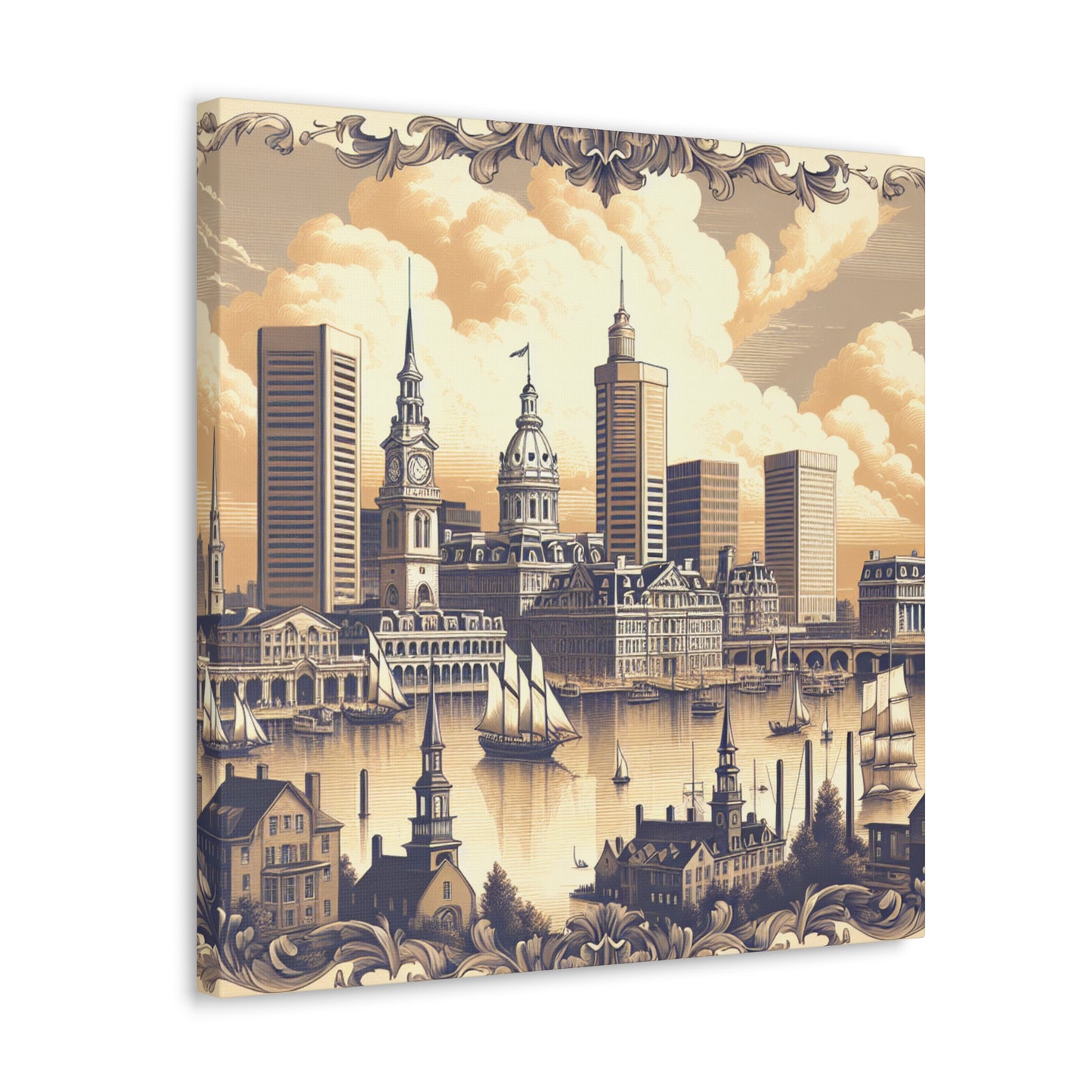 "Baltimore's Regal Charm" - Canvas