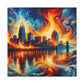 "City of Whirling Colors" - Canvas