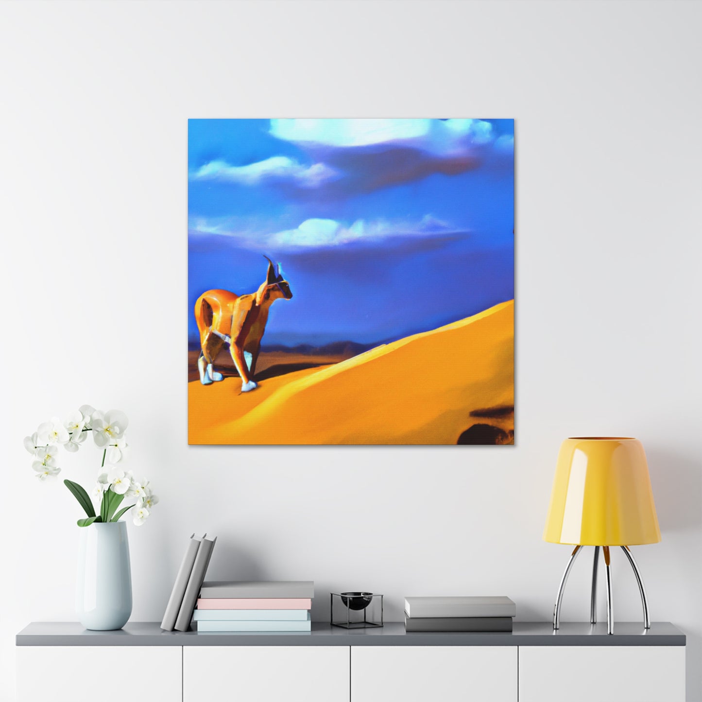 "Caracal in Surrealism" - Canvas