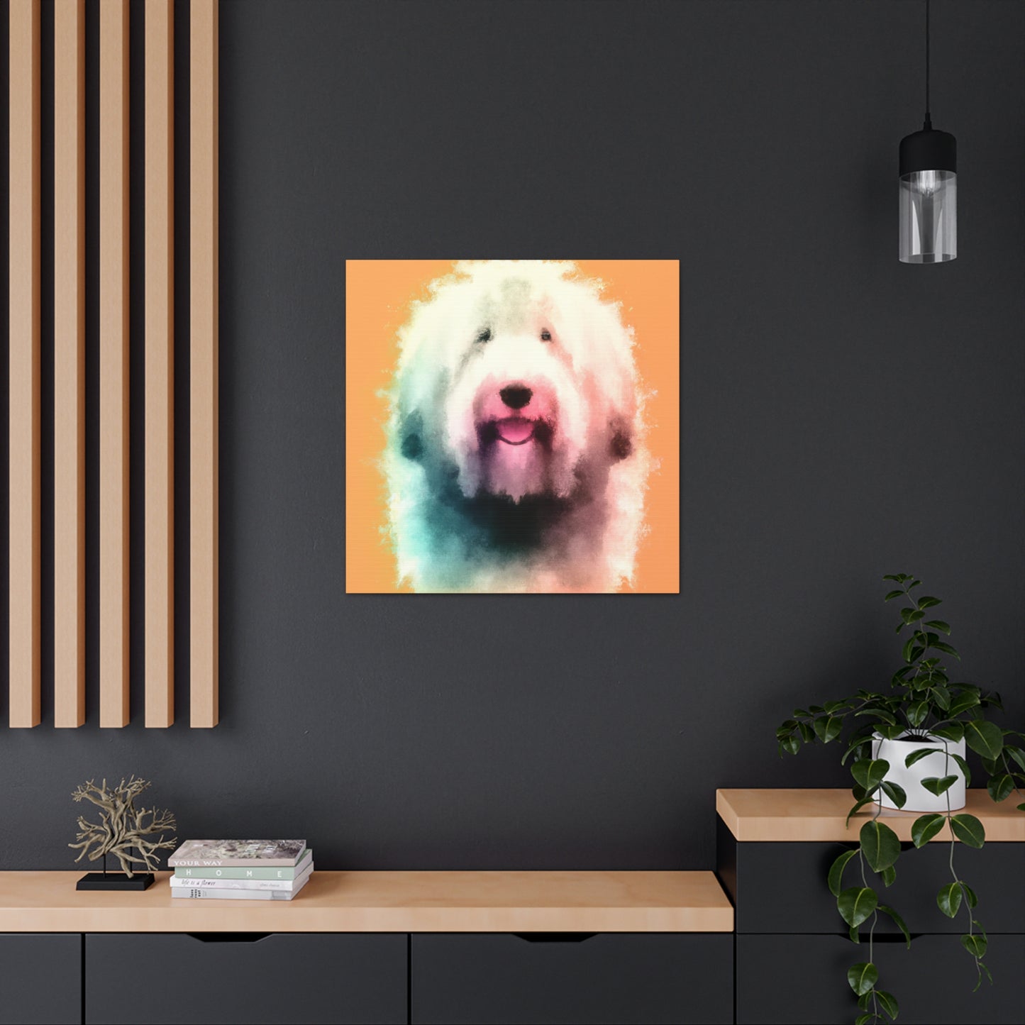 Old English Sheepdog Joy - Canvas