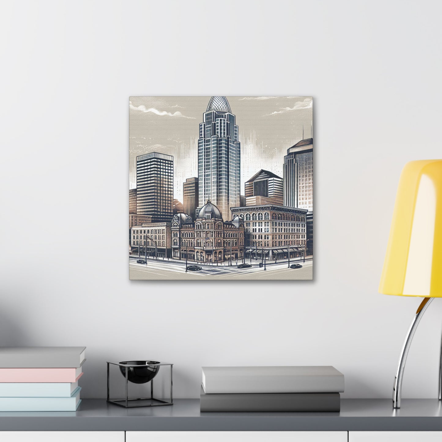 "Industrial Echoes: Cincinnati Perspective" - Canvas