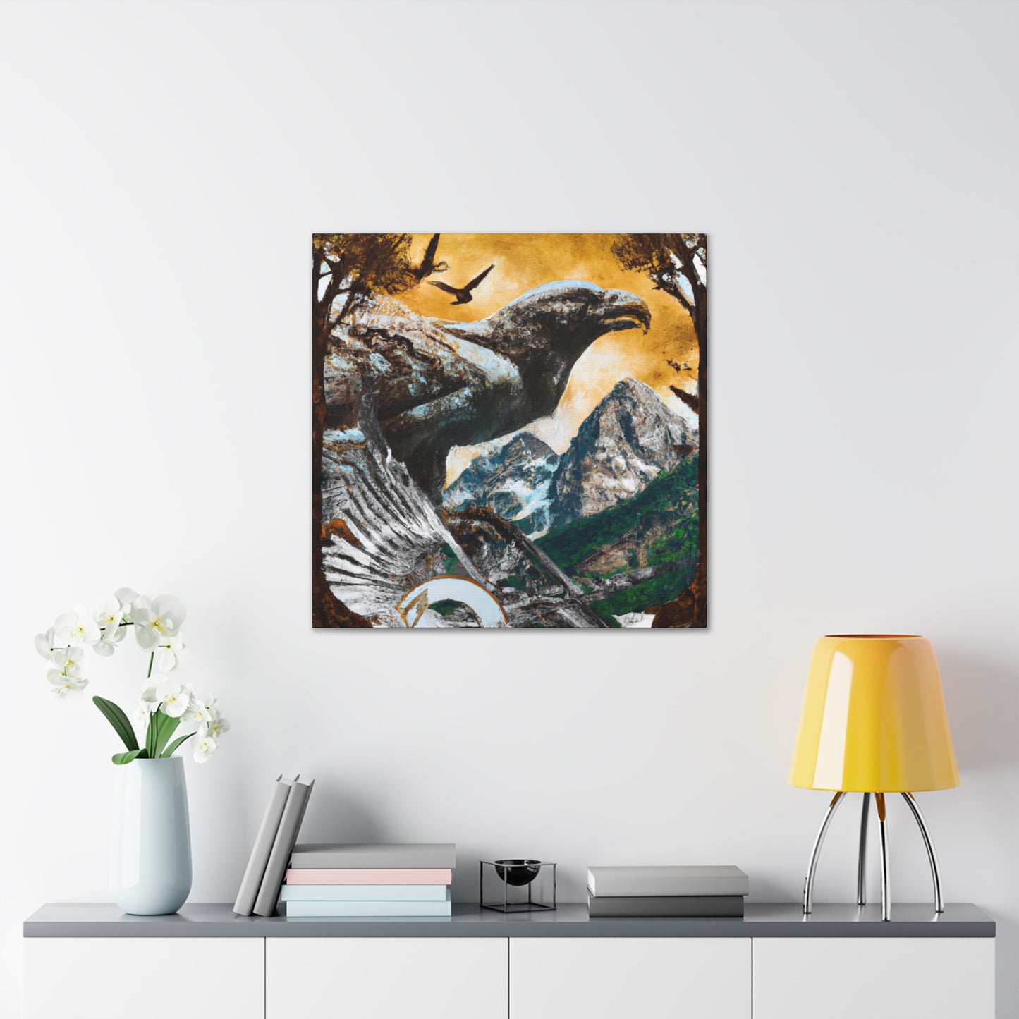 Golden Eagle Dreaming. - Canvas