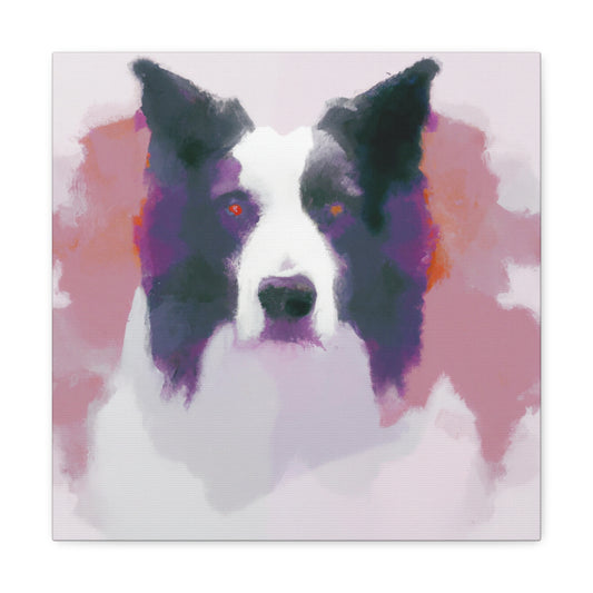 "Border Collie Reflection" - Canvas