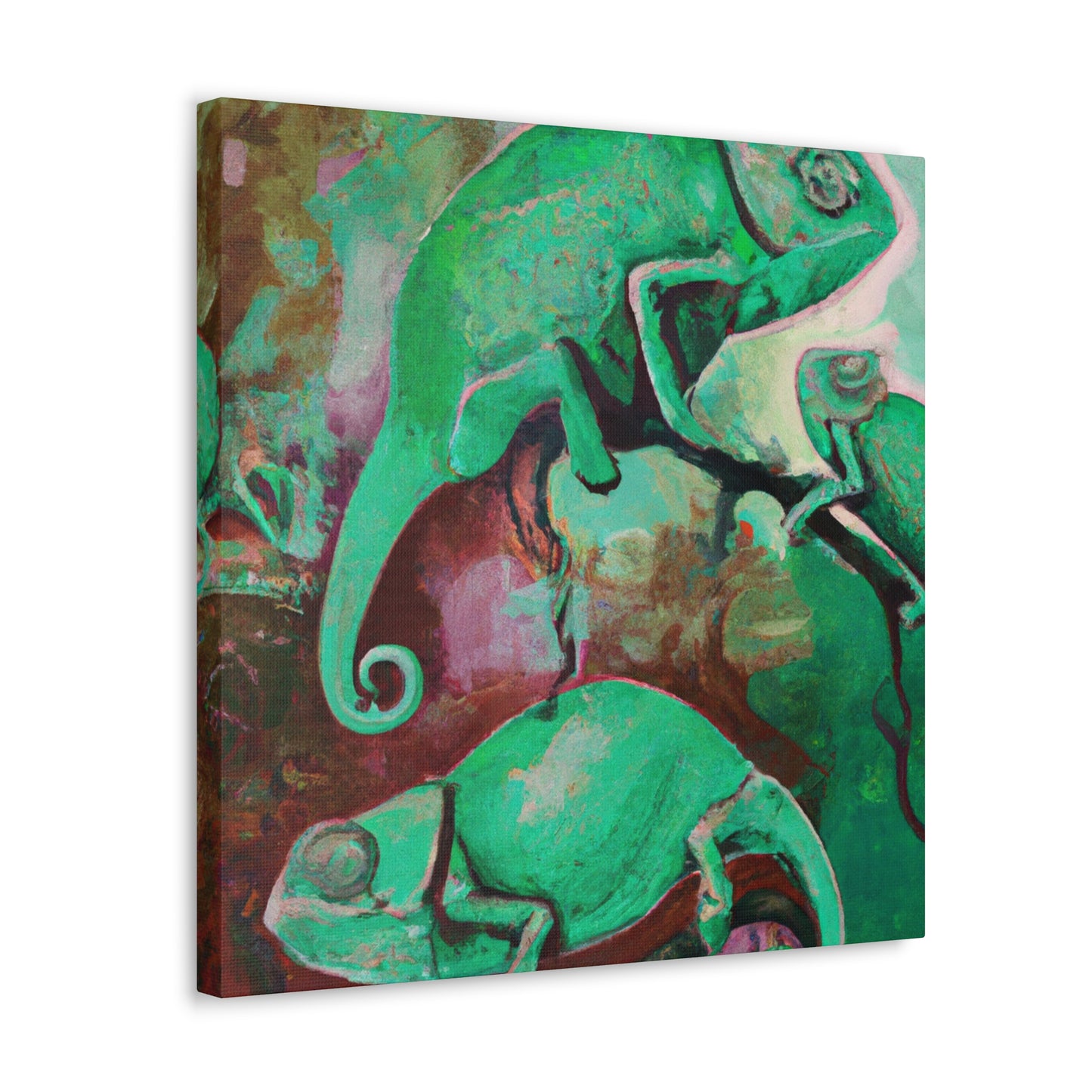 "Veiled Chameleon Dreamscape" - Canvas